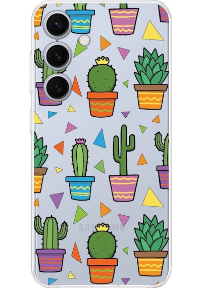 Samsung Galaxy S24 Plus İle Uyumlu Water Color 4 Kamera Korumalı Şeffaf Kılıf Şeffaf