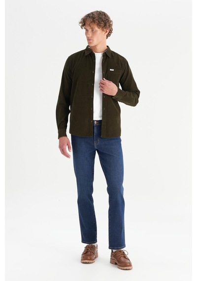 Wrangler Erkek Kadife Gömlek Ivy Green Ivy Green