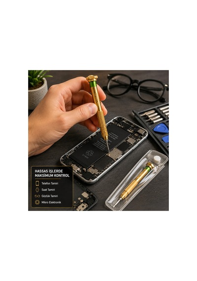 0.6 Mm Y Uç Profesyonel Metal Hassas Tornavida - Telefon, Saat, Gözlük Ve İphone Tamir Tornavidası 12 Cm