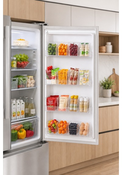 1 Adet Buzdolabı Kapak İçi Organizer Kutu Mutfak Düzenleyici Buzdolabı Organizer Diğer