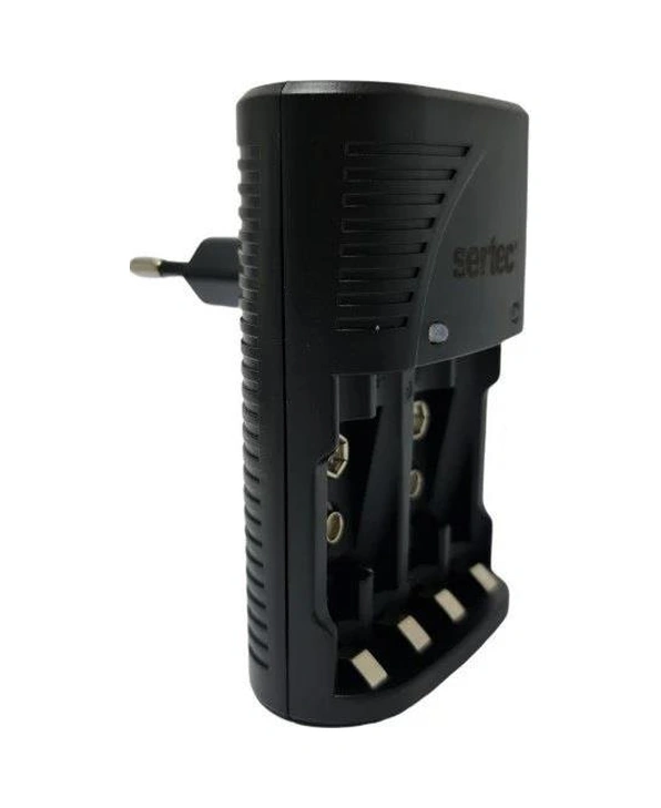 Sertech 9 Volt Pil Şarj Cihazı- 4 Pil Uyumlu Destekli