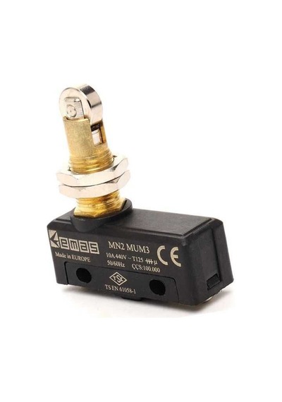 Emas MN2MUM3 Metal Makaralı Pimli 1CO MN2 Serisi Plastik Mini Switch