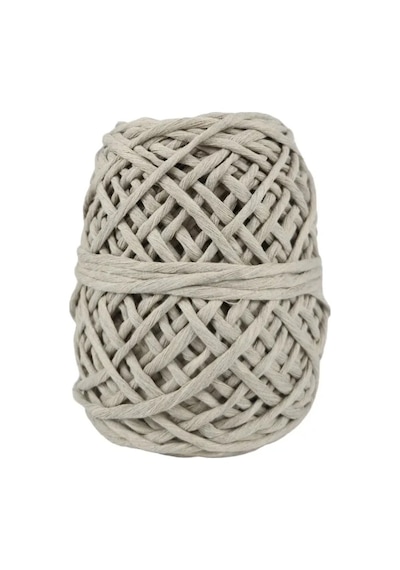 Makrome İpi 3 Mm 250 Gr Bej Duvar Süsü, Çanta, Sepet Ve Dekoratif Hobi İpi