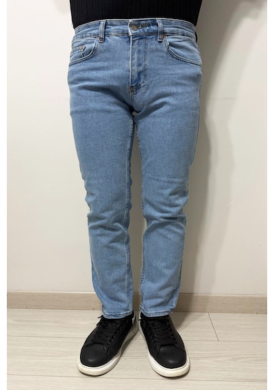 Hacker Denim Dmctekstil Erkek 1020 - Yüksek Bel Rahat Kesim Boru Paça Jean Pantolon Açık Mavi Hacker Denim Dmctekstil Erkek 1020 - Yüksek Bel Rahat Kesim Boru Paça Jean Pantolon Açık Mavi