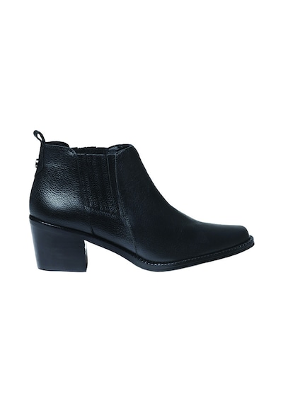 Negre Bot Kadın Utıel Toni Pons Leather Cowboy Ankle Boots Wıth Heel Siyah