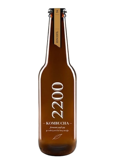 Kombucha Zencefilli Fermente Yeşil Çay 330 ML