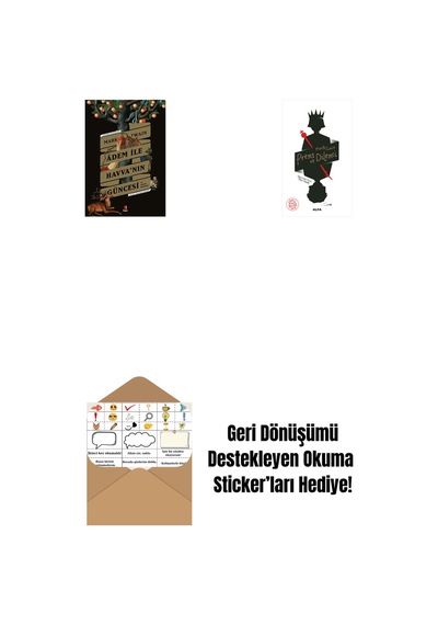 Adem İle Havva Nın Güncesi + Prens Ve Dilenci + Okuma Sticker'ları