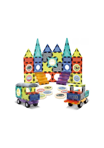Plastik Kutuda Magnetic Yapı Blokları 3d Puzzle 71 Parça 6.5 Cm