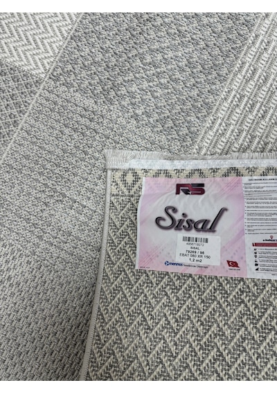 Merinos Rs Sisal 79269-096 Özel Kesme Halı Gri Çok Renkli