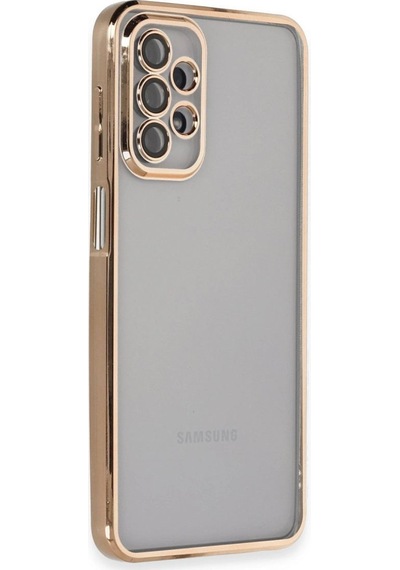 Samsung Galaxy Uyumlu A23 4g Kılıf Razer Lensli Silikon - Gold