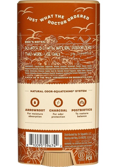 Dr.squatch Drunk'n Pumpkin Alüminyumsuz Stick Deodorant 75gr