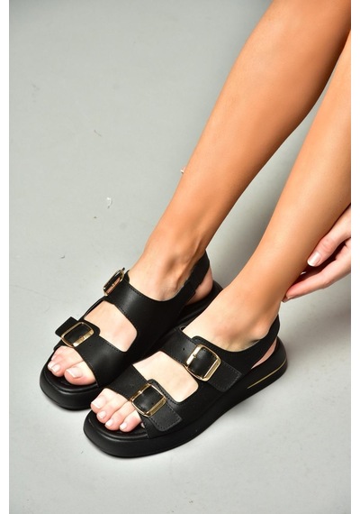 Fox Shoes S518108309 Siyah Kadın Sandalet Siyah