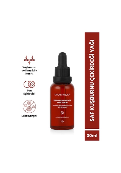 Bade Natural Aydınlatıcı ve Leke Karşıtı Kuşburnu Çekirdeği Yağı 30 ML