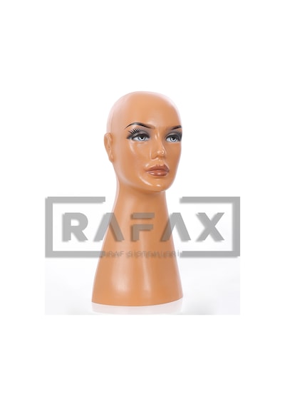 Rafax Kadın Makyajlı Kafa Manken Peruk Mankeni Şapka Mankeni