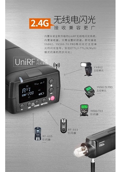Yongnuo Yn200 Kit Bataryalı Taşınabilir Flaş 200w