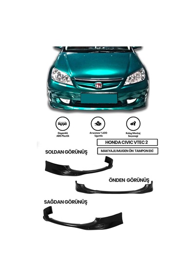 Civic Vtec 2 Makyajlı Mugen Ön Ek Plastik