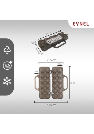 Saplı 12'li Yumurta Taşıma Kutusu, Plastik Buzdolabı İçin Yumurtalık Pikniklik Pratik Yumurta Taşıma Kabı Şeffaf, 1 Adet