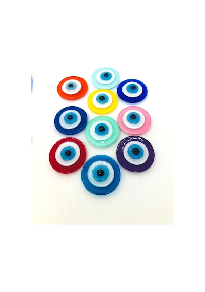 Lacivert Cam Nazar Boncuklu Magnet