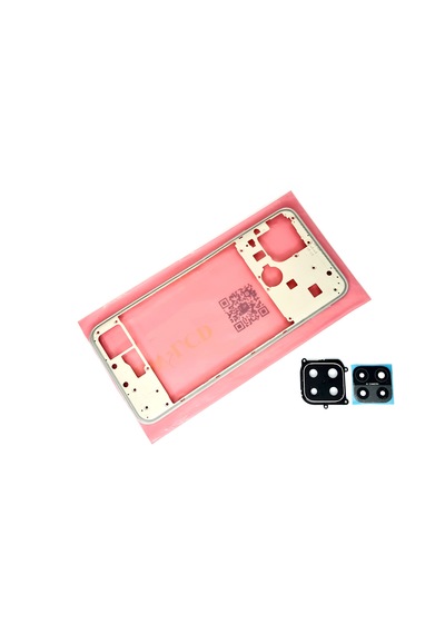 Oppo A15 A15s Uyumlu Full Kasa Arka Kapak Batarya Kapağı - Beyaz Çok Renkli