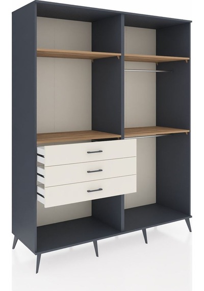 Kronos Gardrop 4 Raflı 3 Çekmeceli 2 Askılı 176x59x221 Antrasit-çam/aytaşı Çam/aytaşı Kronos Gardrop 4 Raflı 3 Çekmeceli 2 Askılı 176x59x221 Antrasit-çam/aytaşı Çam/aytaşı
