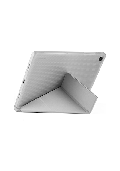 Samsung Galaxy Tab A11 Plus Kılıf Uyumlu Standlı Kalem Bölmeli Akıllı Trifolding Kapak Sm-x230 Space Grey