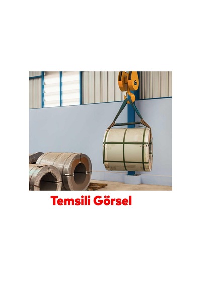 Spanzet Sapan Polyester Sağlam Yük Kaldırma Lila Renk 1 Ton 5 Metre Taşıma İndirme Halat