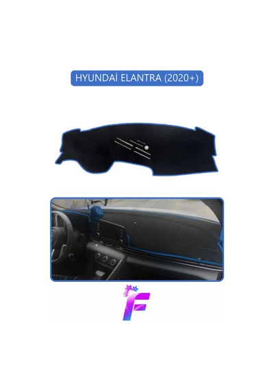 Hyundai Elantra 2020+ Uyumlu Torpido Örtüsü Yansıma Önleyici Hızlı Montaj Tam Koruma G29