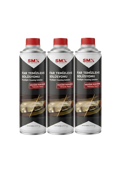 Buharlı Far Temizleme Solüsyonu 650 Ml 3 Adet