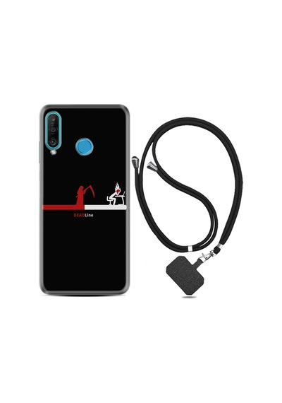 Huawei P30 Lite Kılıf Boyun Askılı Dead Line 1662