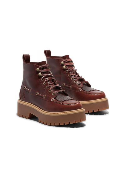 Timberland Tb0a27yz Stone Street Mid Lace Up Boot Bordo Kadın Bot Bordo