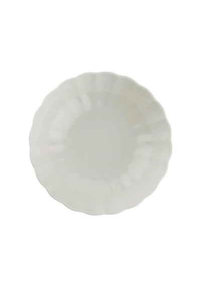 Kütahya Porselen Bone Luz Form Yemek Takımı Krem Filesiz 52 Parça 12 Kişilik Krem