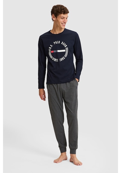 U.S. Polo Assn. Erkek Lacivert Pijama Takımı 50333253-vr033
