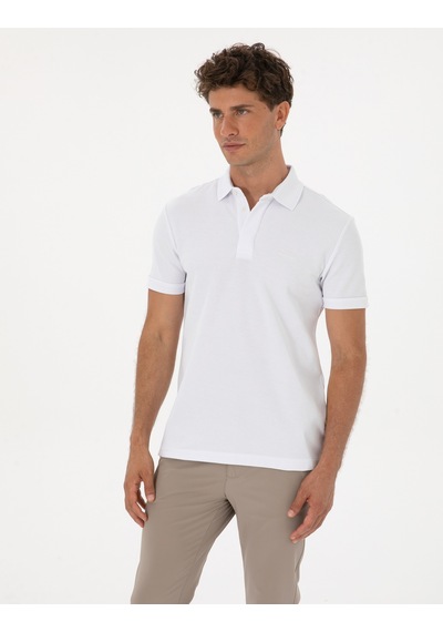 Pierre Cardin Erkek Beyaz Tişört Basic 50306154-vr013 Beyaz
