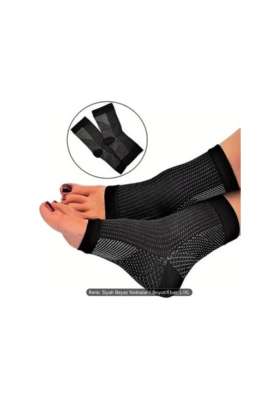 Donguan Sıkıştırma Çorapları Ayak Bileği Bandajı Açık Ayaklı Çoraplar Dış Mekan L/xl