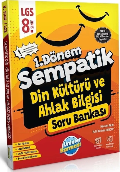 Ünlüler Karması Yayınları 8. Sınıf Lgs Din Kültürü Ve Ahlak Bilgisi 1. Dönem Sempatik Soru Bankası P-205909