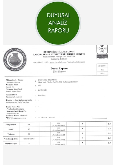 5 Lt Soğuk Sıkım Zeytinyağı Erken Hasat , Edremit Tipi Zeytin , Sızma