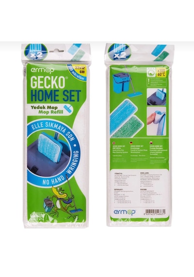 Gecko Mikrofiber Yedek Mop 2 Adet 1paket