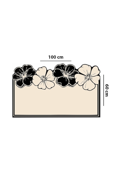 Morpho Ekru Tekli Banyo Paspası,kaymaz Tabanlı,yıkanabilir 60x100 Cm Djtbanyo Renkli