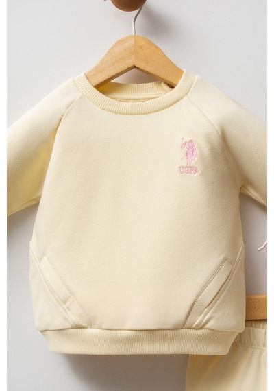 U.S. Polo Assn. Kız Bebek Takımı - Limon Limon