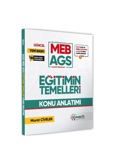 2026 Meb-ags Eğitimin Temelleri Görsel Destekli Konu Anlatımı