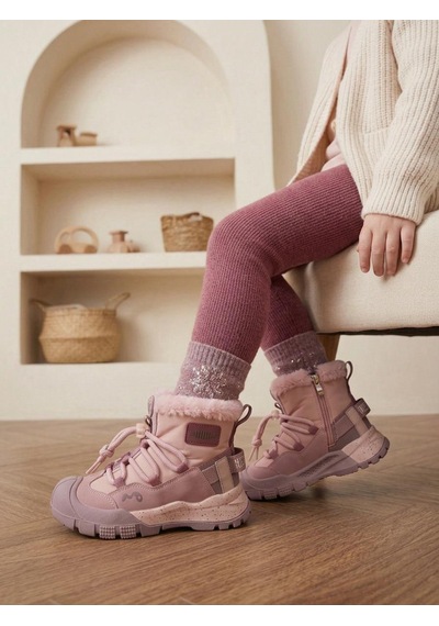 Marco Kids Cherokee Çocuk Tüylu Fermuarlı Outdoor Bot Pembe