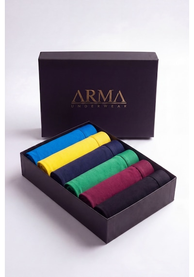 Arma Yıldız Erkek Premium Bambu Renkli Boxer 6'lı Hediye Kutulu Damat Bohçası Ve Çeyiz Seti Mavi Sarı Laci Yeşil Bordo Siyah
