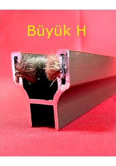 8 Mm Alüminyum Cam Balkon Fitil Bronz Renk H, H, 90°, U