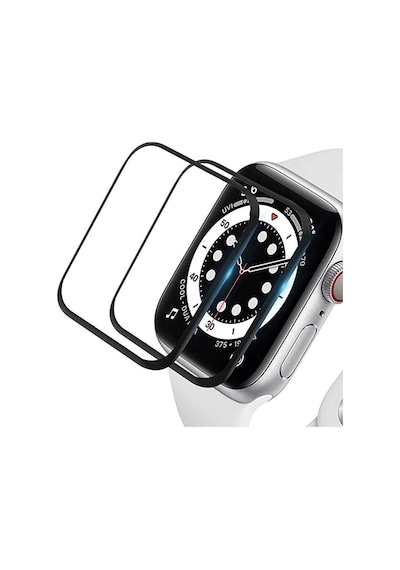 Watch 44mm Mkst Pmma Silikon Body Saat Ekran Koruyucu - Siyah
