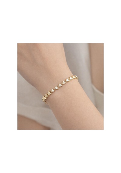 14k Üçgen Tasarım Gold Bileklik Altın Altın