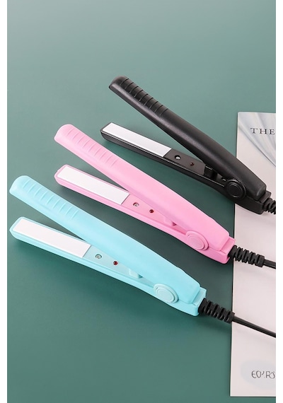 Thentech Seyahat Tipi Çanta Boy Mini Saç Düzleştirici Küçük Boy Taşınması Kolay Mini Boy Saç Düzleştirici Mor