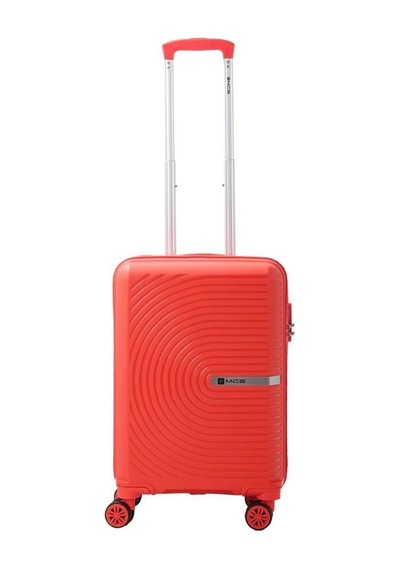 Mçs Bavul Orta Ve Kabin 2li Set Kırılmaz Silikon Valiz V374 Mercan Mercan