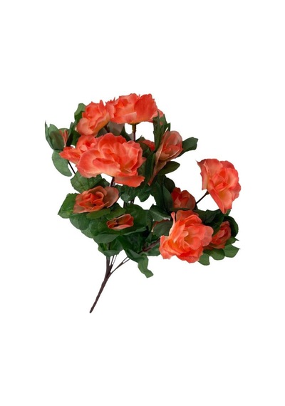 Yapay Çiçek Somon Açelya Demeti 7 Dallı 33x20Cm