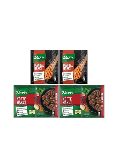 Knorr Mangal Harcı 37g X2 + Knorr Köfte Harcı 82g X2
