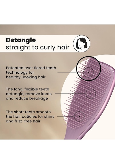 Tangle Teezer Ultimate Detangler Chrome Mauve Copper Islak &amp Kuru Saç Fırçası-tarak Diğer